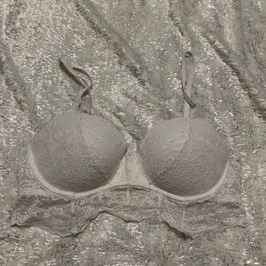 White Lace Pink Victoria secret Bra